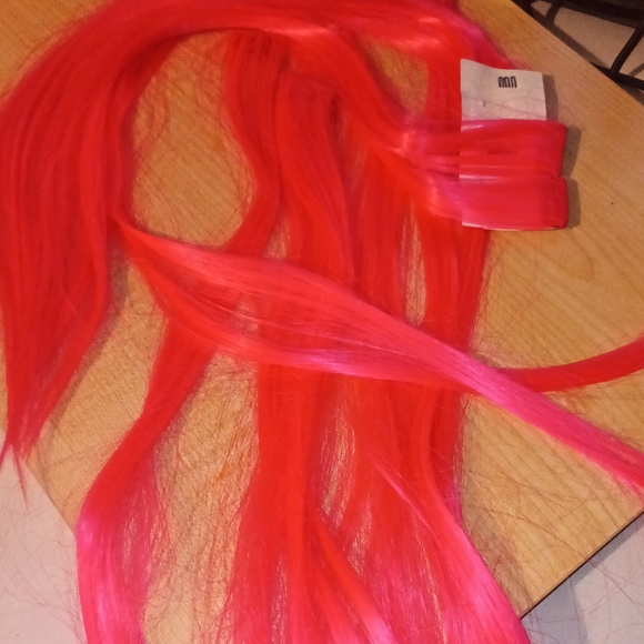 10 pink hair extensions Clip on - Picture 4 of 7
